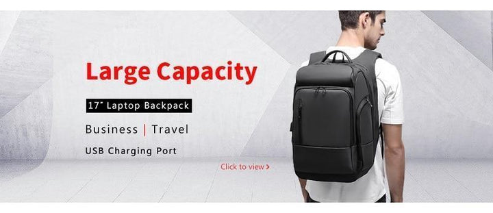 BowLift | 15.6 Inch Laptop Travel Backpack Water Repellent Functional Rucksack With USB Charging Port