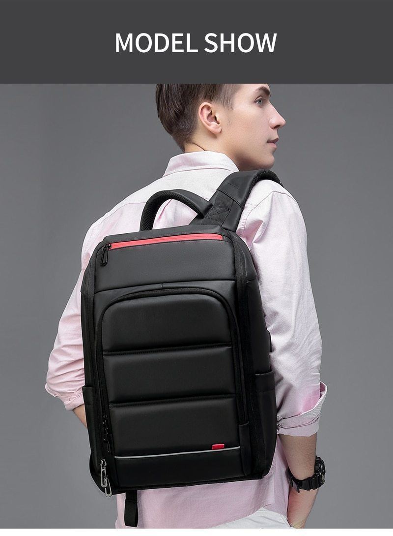 BowLift | 15.6 Inch Laptop Travel Backpack Water Repellent Functional Rucksack With USB Charging Port