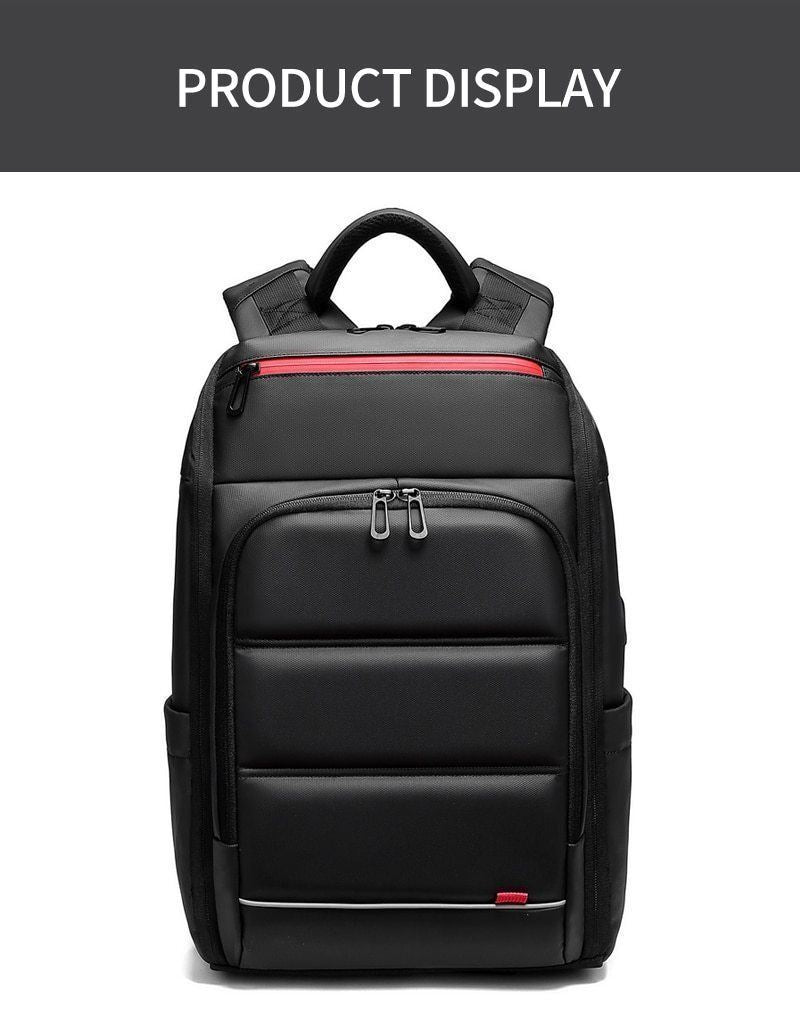 BowLift | 15.6 Inch Laptop Travel Backpack Water Repellent Functional Rucksack With USB Charging Port