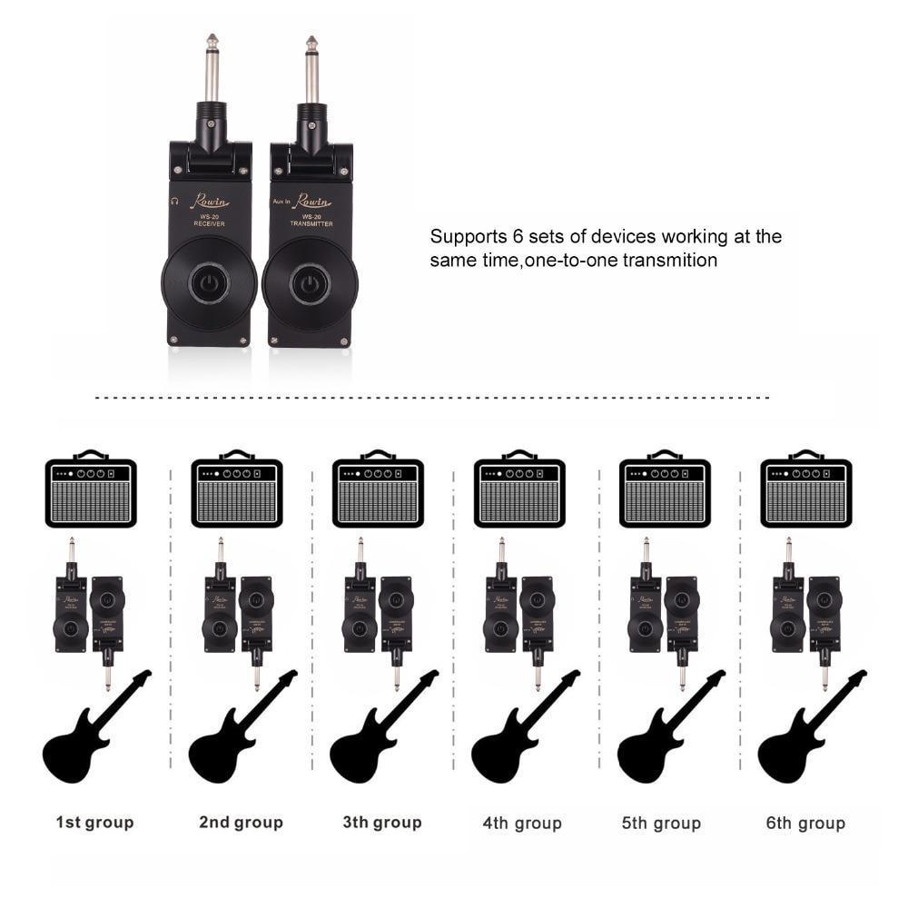 BowLift | Wireless Guitar System Transmitter Rechargeable Jack 2.4Ghz