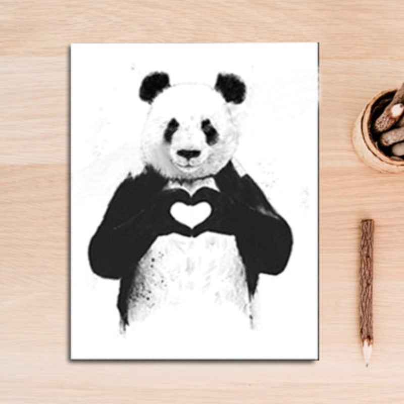 Funny Boxing Panda Animal Banksy - Canvas Wall Art Painting | Bowlift
