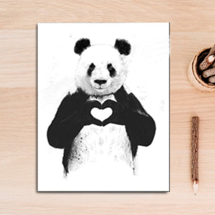 Funny Boxing Panda Animal Banksy - Canvas Wall Art Painting | Bowlift