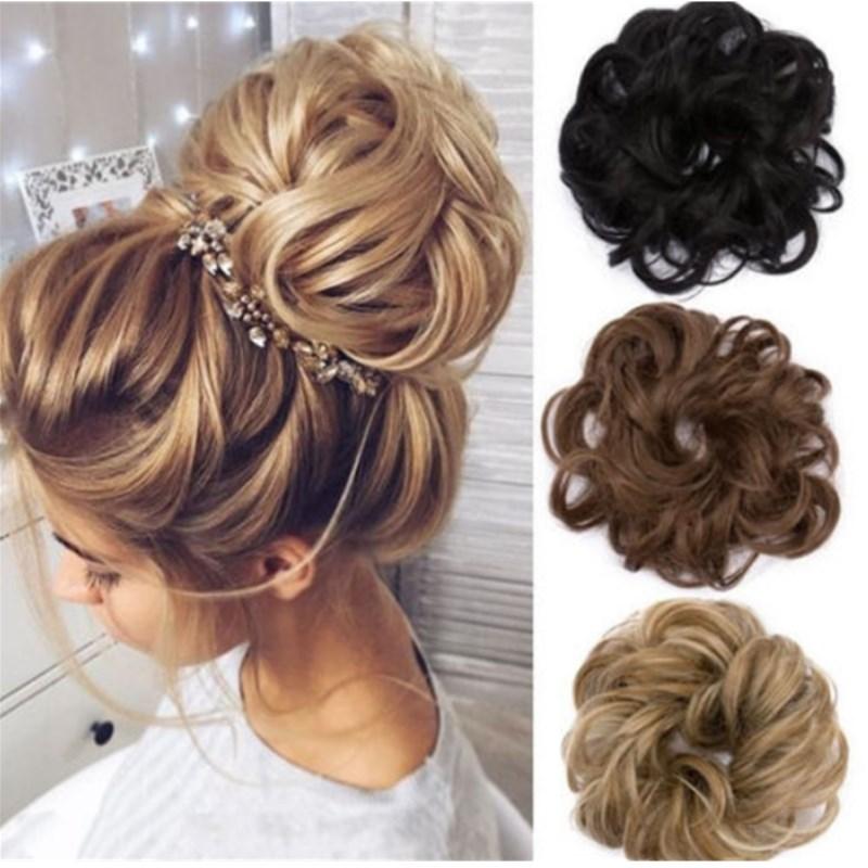 Messy Bun Fake Hair Scrunchie | Bowlift