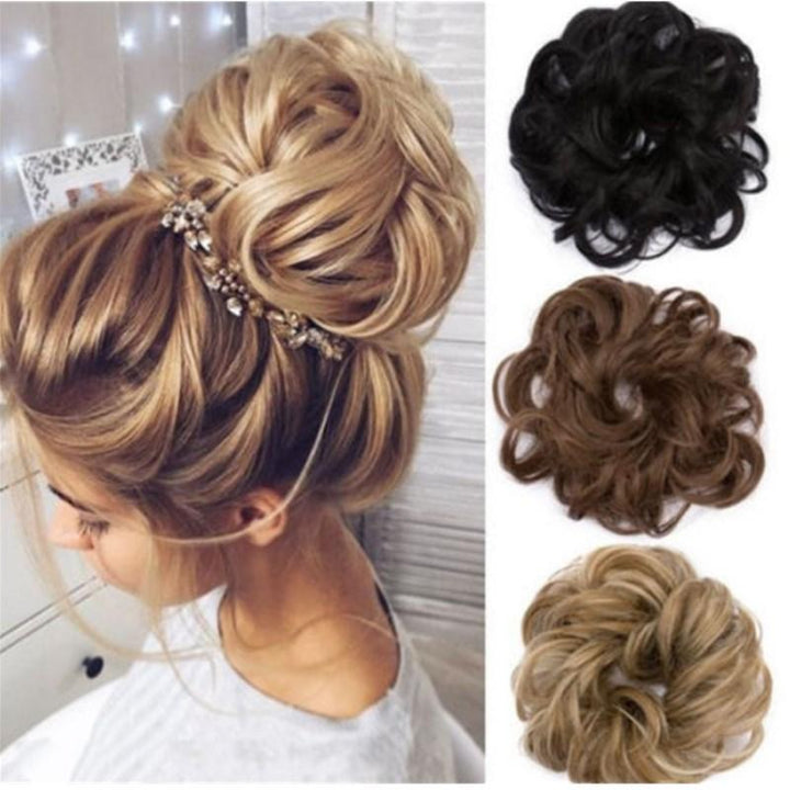 Messy Bun Fake Hair Scrunchie | Bowlift
