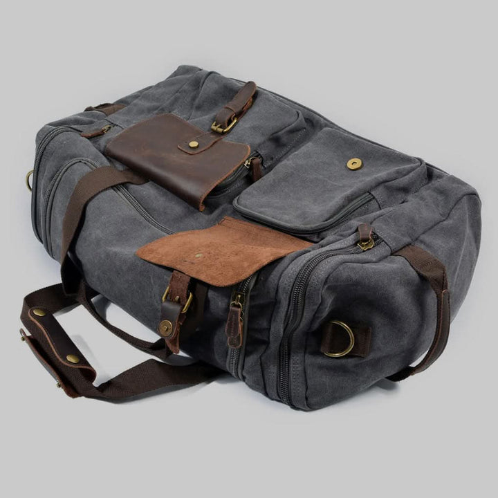 BowLift | Vanguard Waxed Canvas & Leather Travel Duffle – 36.5L