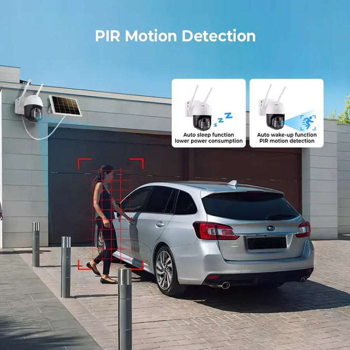 BowLift | 2K Solar-Powered WIFI PTZ Camera with Auto-Tracking & Night Vision