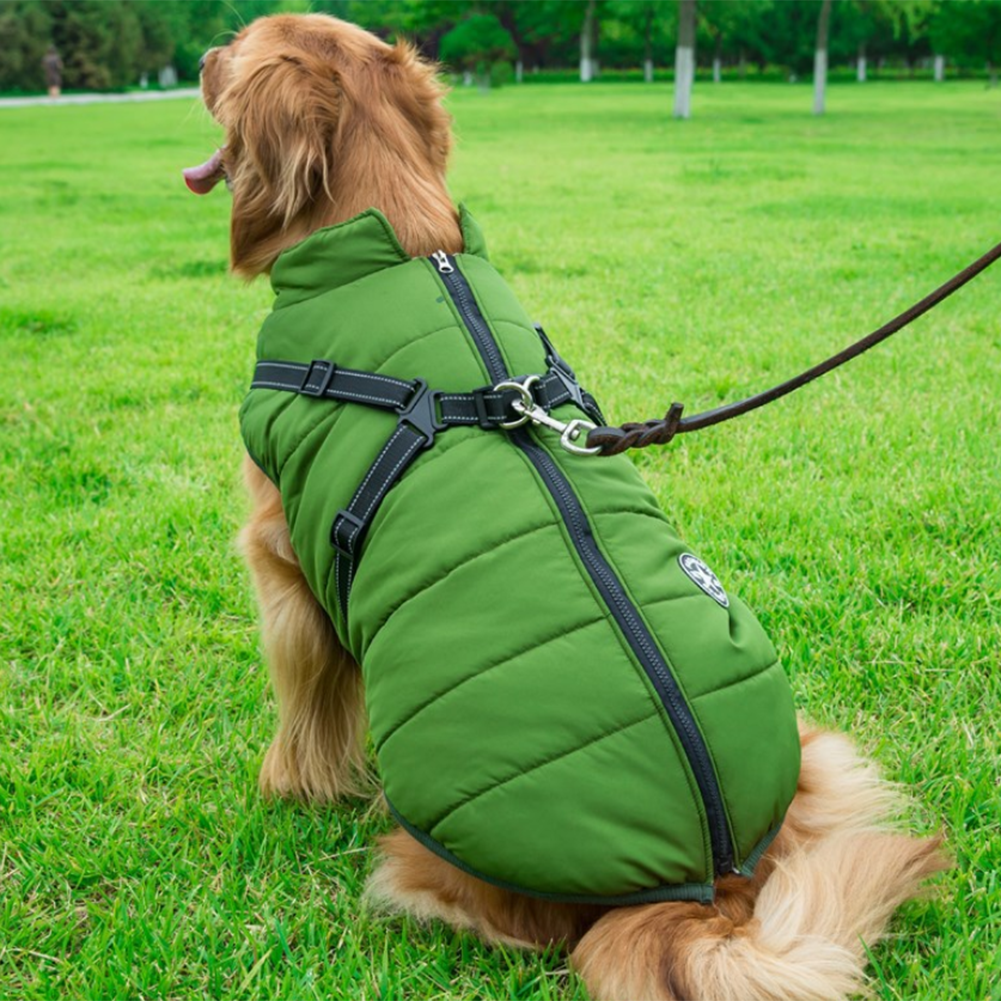 BowLift | WoofGuard - Waterproof Winter Jacket with Integrated Harness