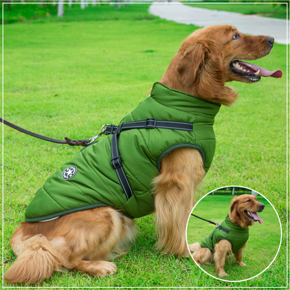 BowLift | WoofGuard - Waterproof Winter Jacket with Integrated Harness