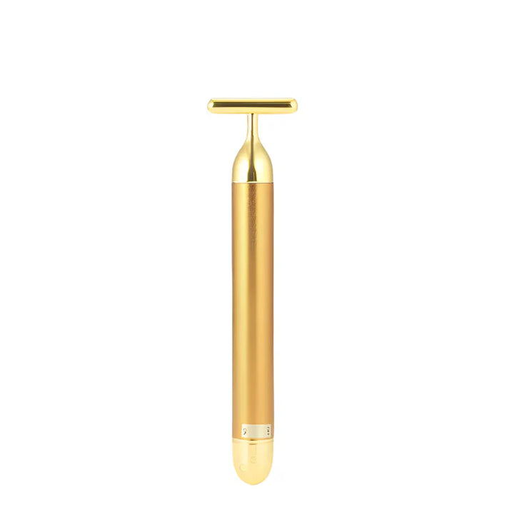 BowLift | GildedGlow Luxe Face Massage Roller | Revitalize your skin with an electric massage tool with 24K gold for a radiant complexion
