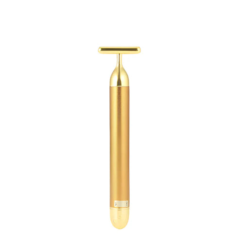 BowLift | GildedGlow Luxe Face Massage Roller | Revitalize your skin with an electric massage tool with 24K gold for a radiant complexion