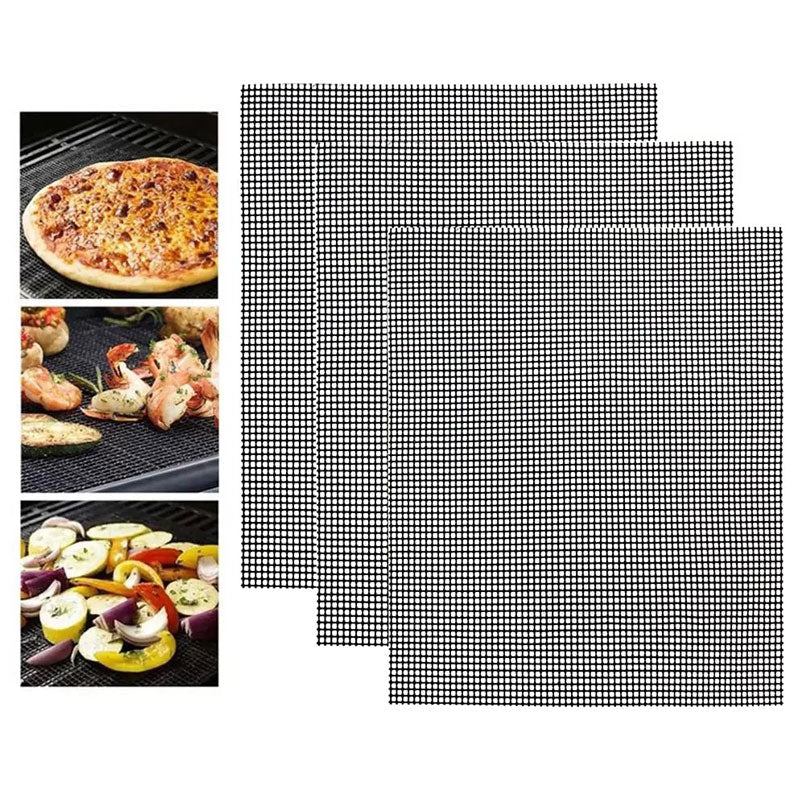 Teflon Non-stick BBQ Grill Mesh Mat for Reusable Cleaning | Bowlift