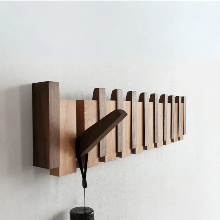 BowLift | HarmonyCoat Wooden Piano Coat Rack – Stylish Wall Decoration & Practical Storage