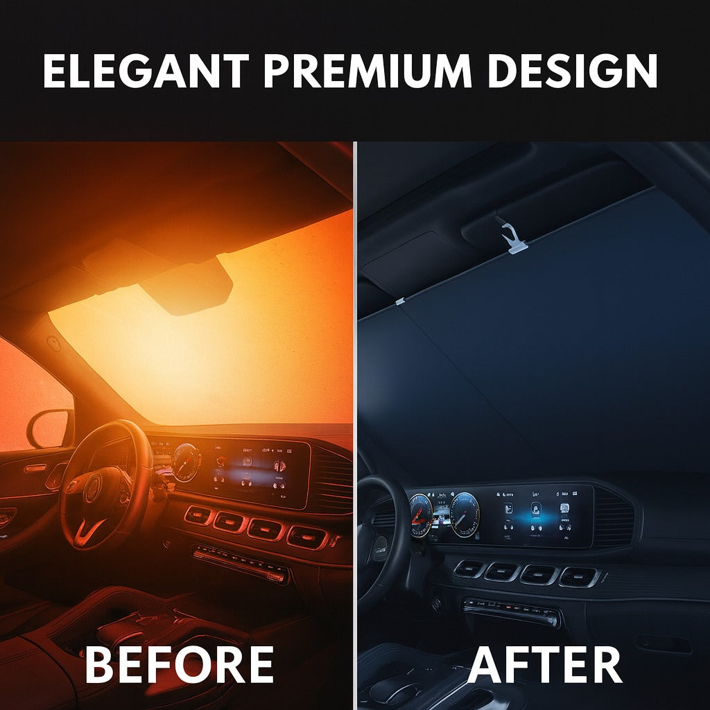 BowLift | Retractable Anti-UV Light Car Windshield Sunshade