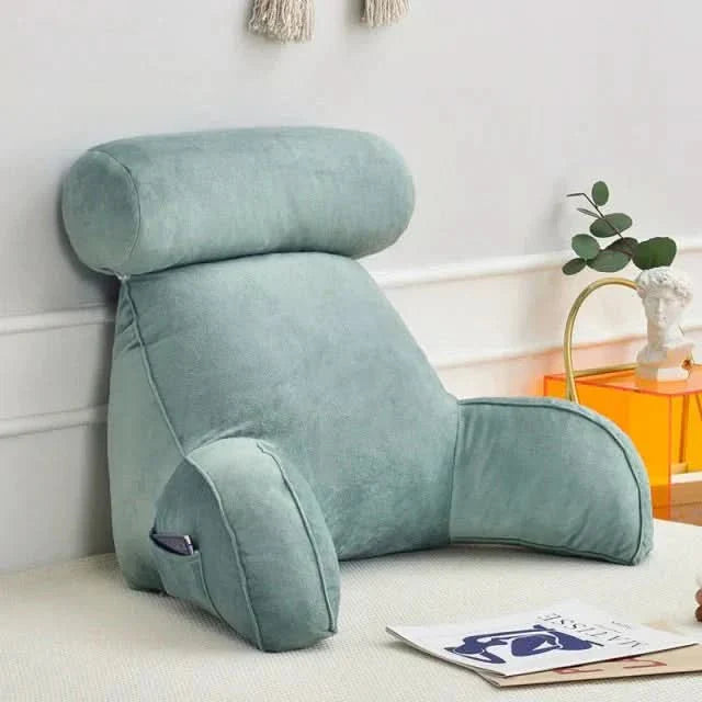 BowLift | Backrest Reading Pillow with Arms and Pocket