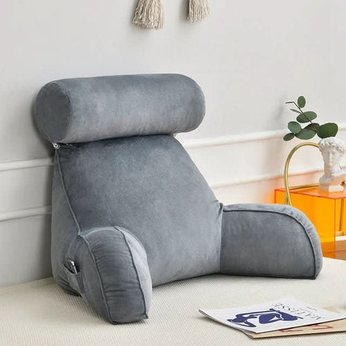 BowLift | Backrest Reading Pillow with Arms and Pocket