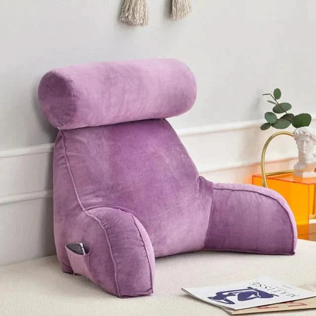 BowLift | Backrest Reading Pillow with Arms and Pocket
