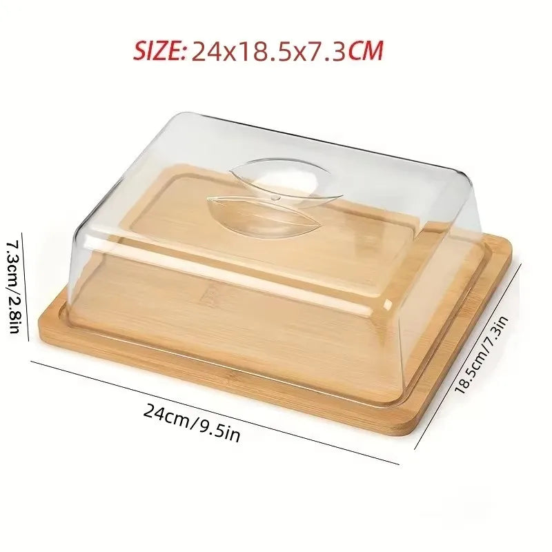 BowLift | Rectangular Butter Dish with Bamboo Lid - FreshSeal