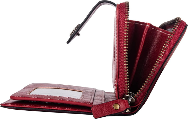 Stylish Leather Wallet with Wristband Bowlift