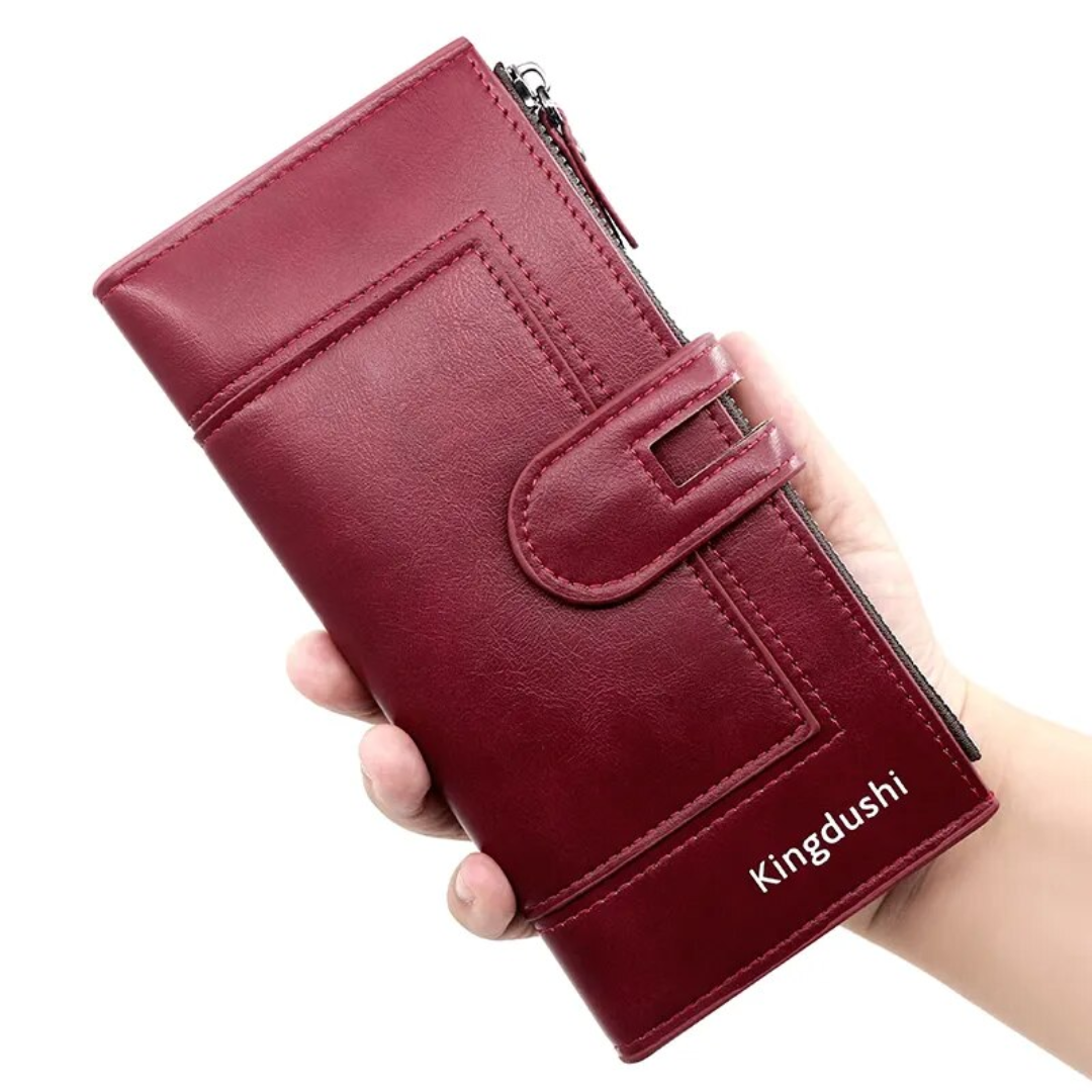 Long Leather Wallet for Ladies Bowlift