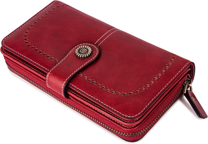 Stylish Leather Wallet with Wristband Bowlift