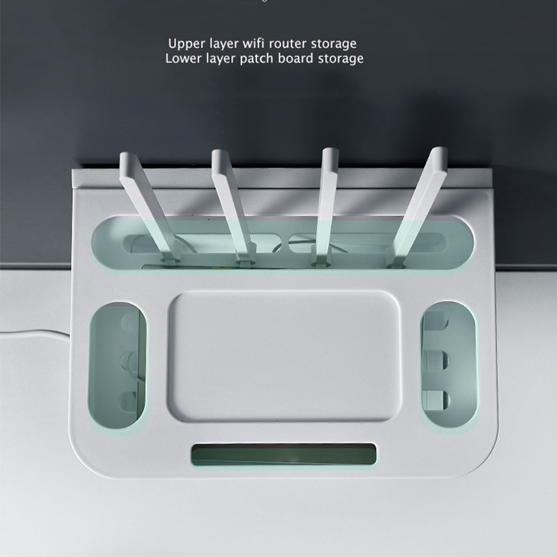 BowLift | Wall-Mounted Wifi Cable Socket Storage Organizer Box