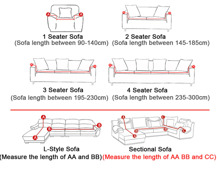 BowLift | 24colors Slipcover Stretch Four Season Sofa Covers