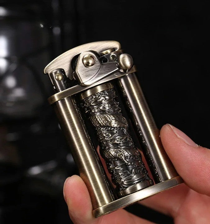 BowLift | Eco Flame Vintage Brass Kerosene Lighter