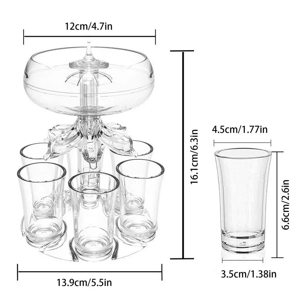 BowLift | 6 Shot in 1 Colorful Party Glasses