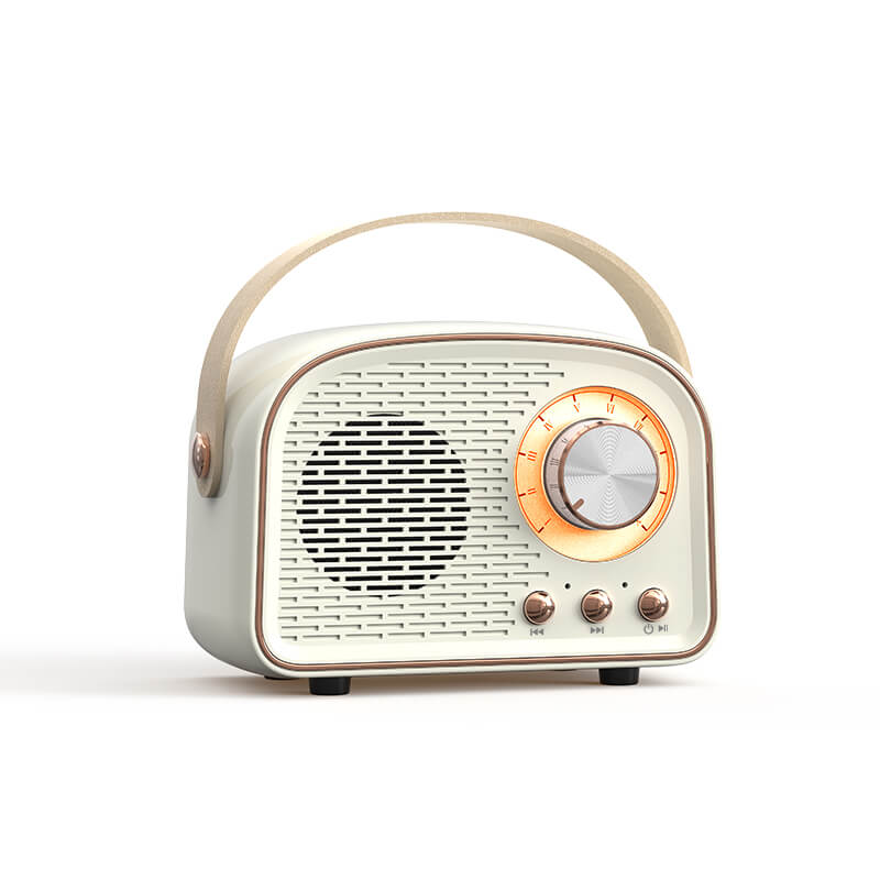 BowLift | Retro Round Radio Bluetooth Speaker | Wireless | Portable | Stylish Sound for Home & On-the-go