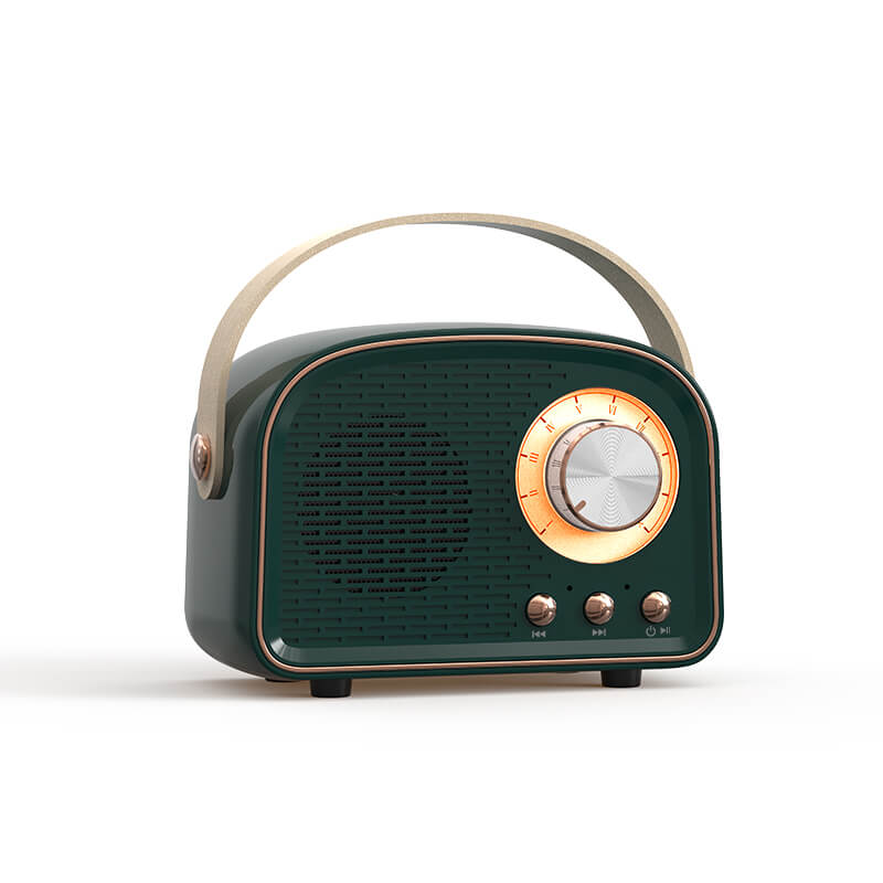 BowLift | Retro Round Radio Bluetooth Speaker | Wireless | Portable | Stylish Sound for Home & On-the-go