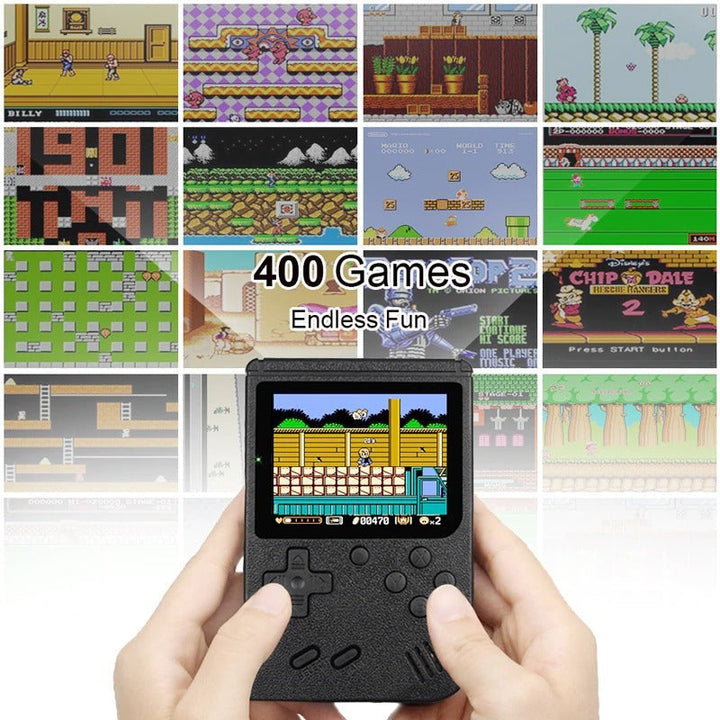 BowLift | Handheld Retro Game Console with Built-In 400+ Classic Games