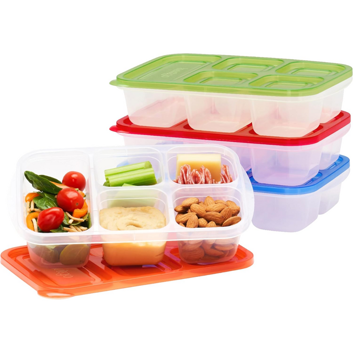 BowLift | Reusable 5-compartment Food Storage Containers – 8-piece Set