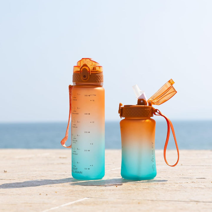 BowLift | Reusable Tritan plastic water bottle with straw & chug lids