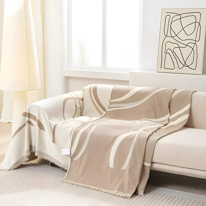 BowLift | Reversible Chenille/Cotton Sofa Cover - LuxeCasa