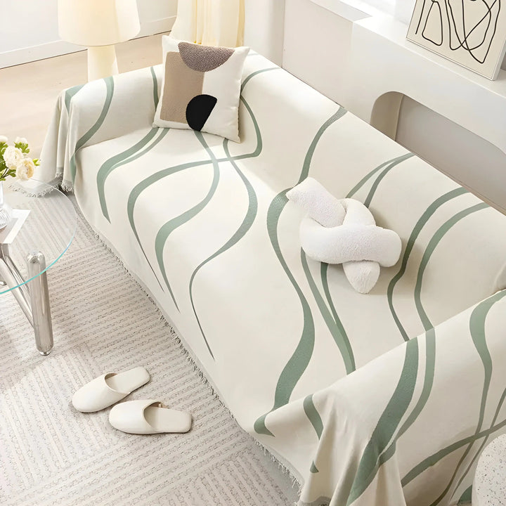 BowLift | Reversible Chenille/Cotton Sofa Cover - LuxeCasa