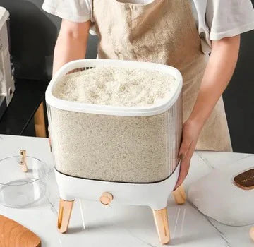 Transparent Rice Sealed Storage Organizer Bowlift