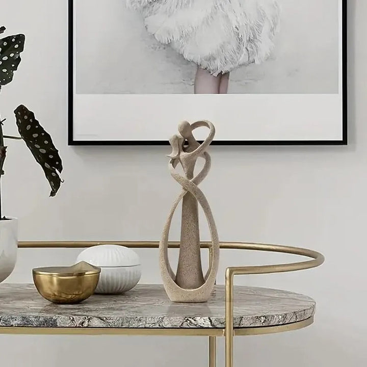 BowLift | Romantic Resin Sculpture - Serene Embrace