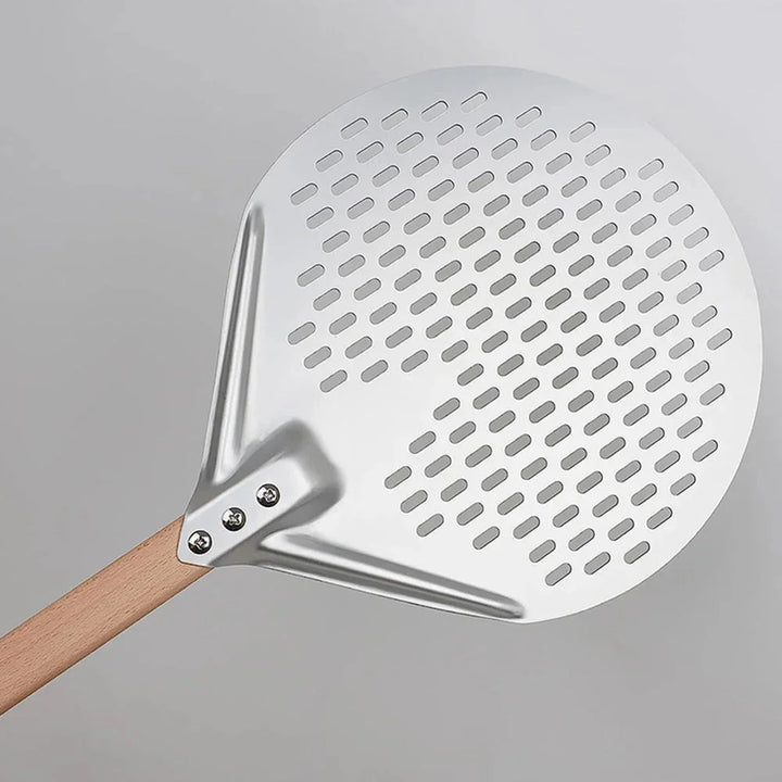 BowLift | Round Pizza Turner Pizza Paddle with Wooden Handle Pizza Shovel