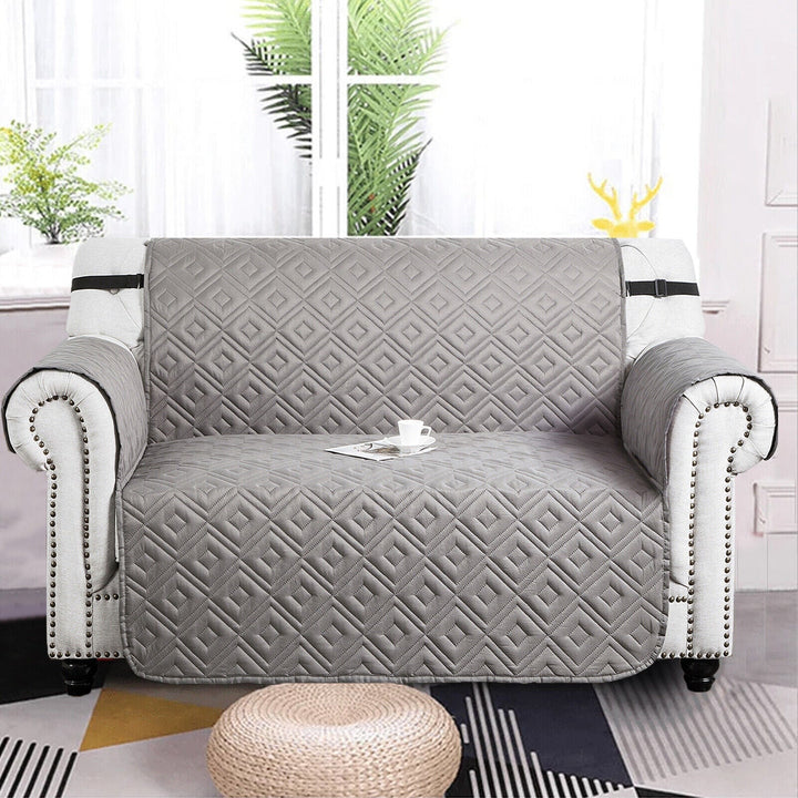Quilted Sofa Cover Pet Protector Throw Waterproof Sofa Slip Covers 1/2/3 Settee Bowlift