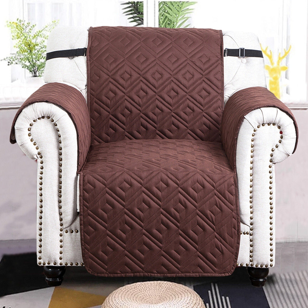 Quilted Sofa Cover Pet Protector Throw Waterproof Sofa Slip Covers 1/2/3 Settee Bowlift