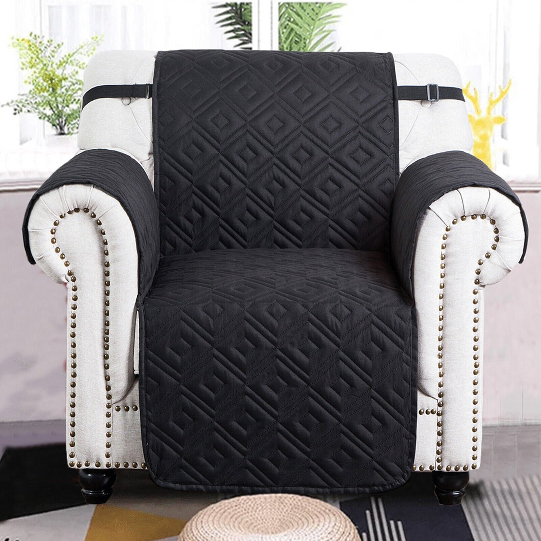 Quilted Sofa Cover Pet Protector Throw Waterproof Sofa Slip Covers 1/2/3 Settee Bowlift