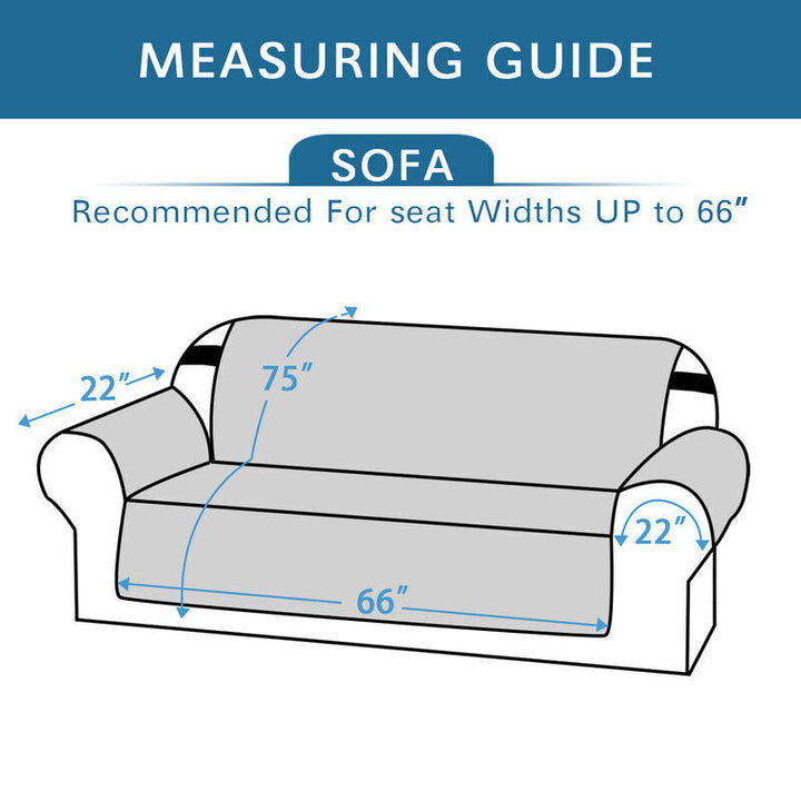 Quilted Sofa Cover Pet Protector Throw Waterproof Sofa Slip Covers 1/2/3 Settee Bowlift