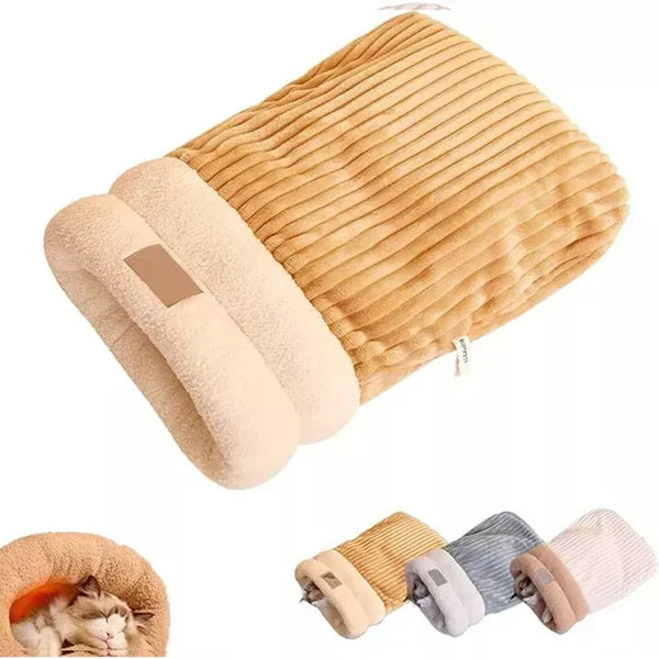 3-Layer Pet Sleeping Bag for Cats & Small Dogs Bowlift