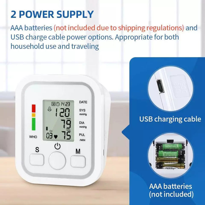 BowLift | Digital Blood Pressure Monitor | Fully Automatic, Intellisense Technology & Memory Function for Home and Travel Use