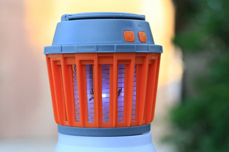 BowLift | Solar LED Mosquito Lamp with Integrated Lantern – Effective Insect Protection and Lighting for Garden and Camping