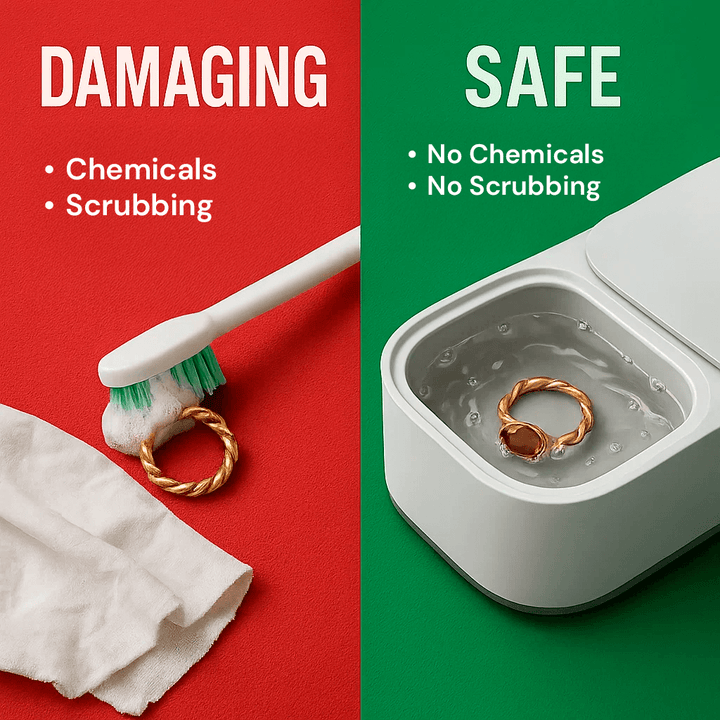 BowLift | Ultrasonic Cleaning Device | Gentle, Efficient & Versatile for Jewelry, Glasses, Watches, and Dentures