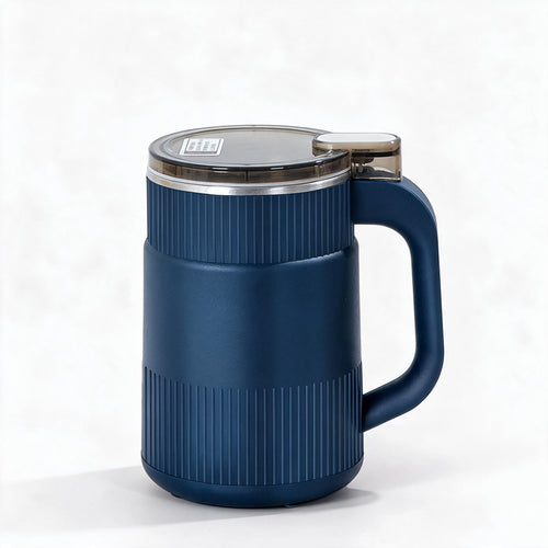 Electric Grain Mill – Mill for Grains, Seeds, Spices & Coffee (Blue / White)