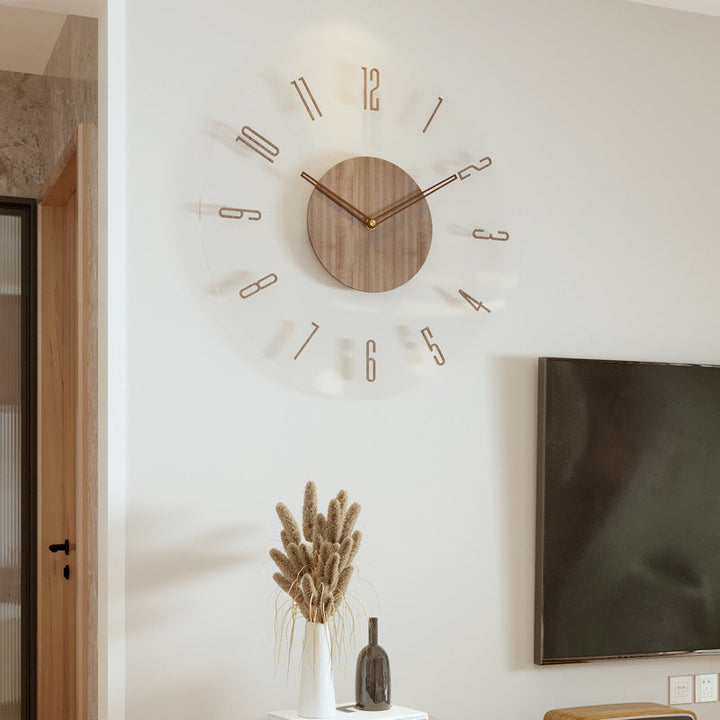 BowLift | Scandinavian Style Wooden Wall Clock - WoodWave