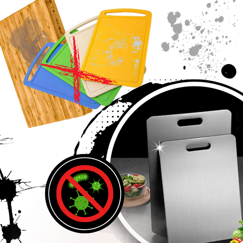 BowLift | Scratch-resistant Titanium Cutting Board