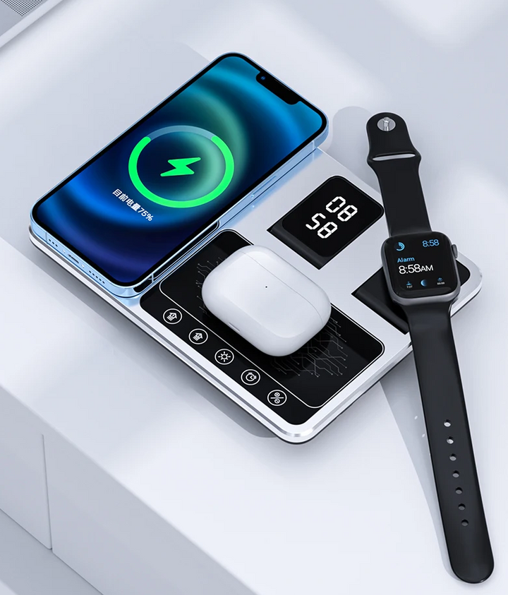 PowerPro Charger – 4-in-1 Wireless Charging Station Bowlift